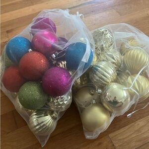 Christmas Ornaments (two bags)